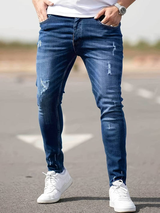 Bennett distressed jeans for menn