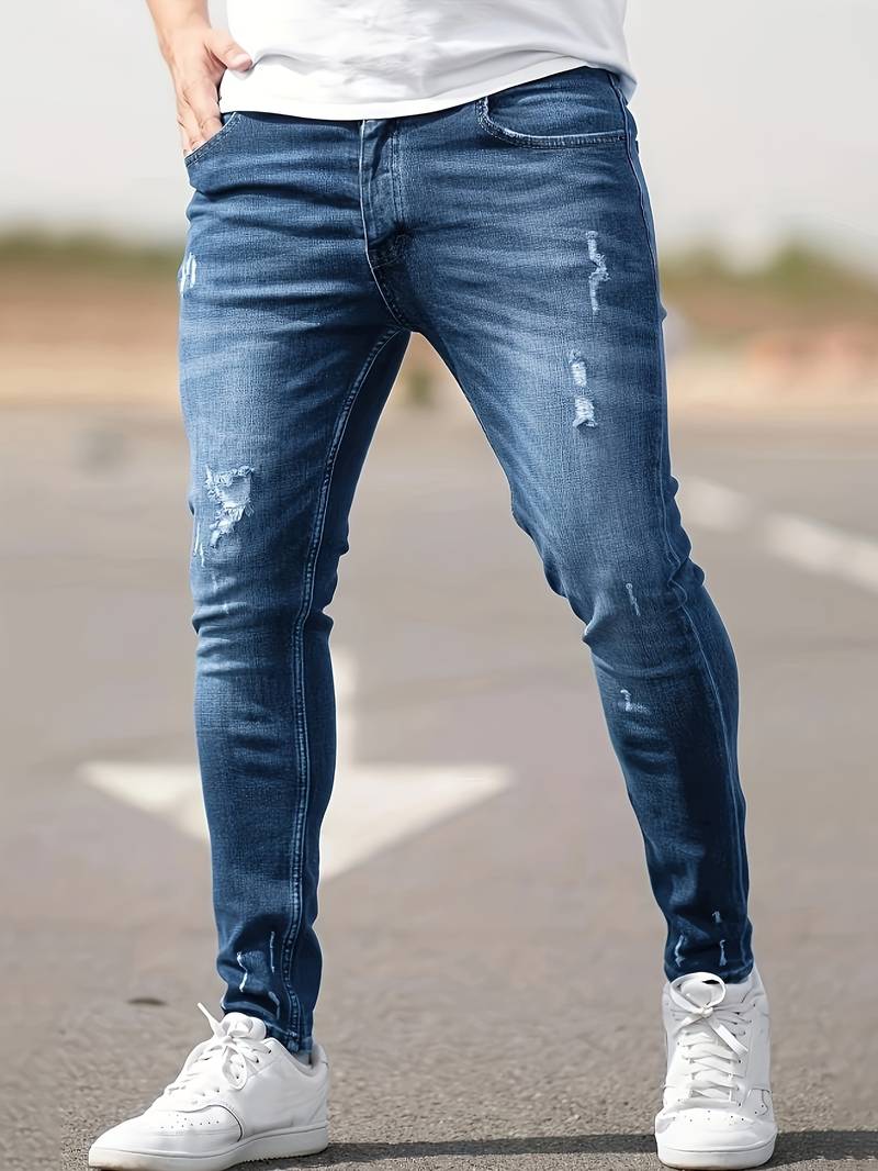 Bennett distressed jeans for menn