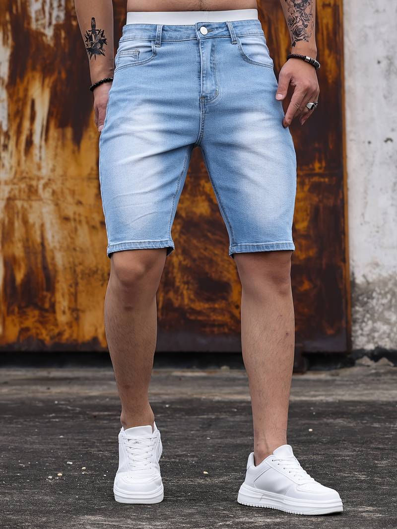 James - slim fit sommerdenimshorts