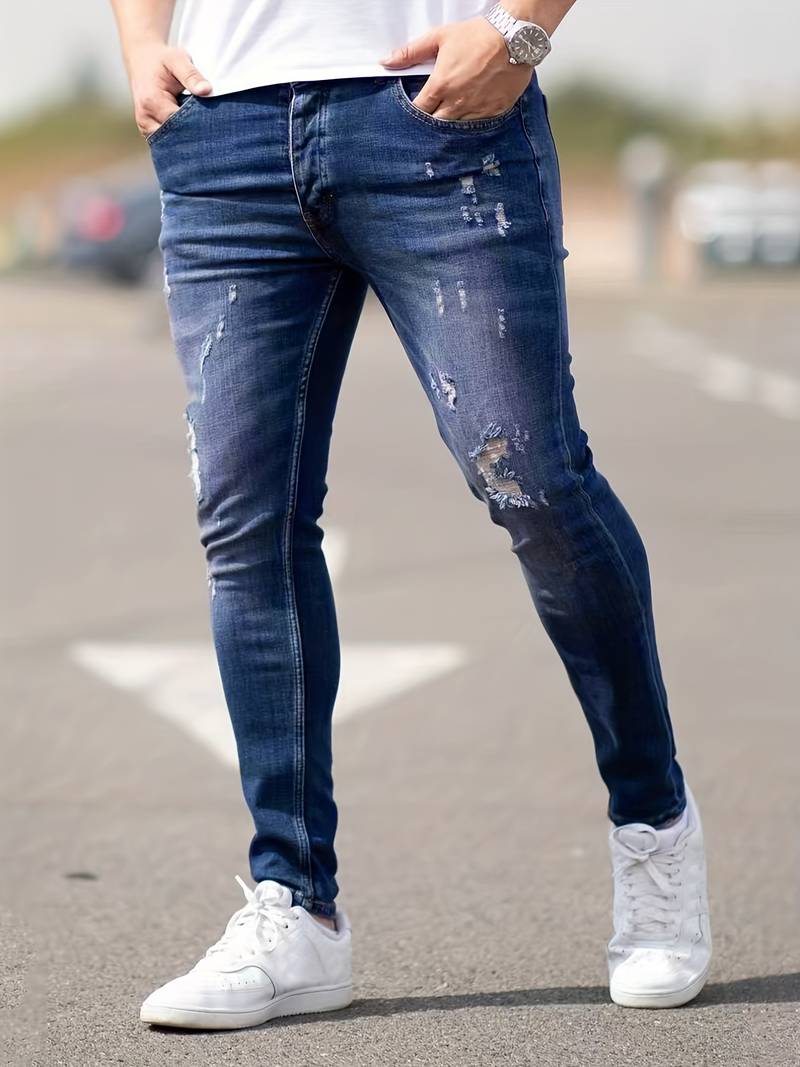 Bennett distressed jeans for menn